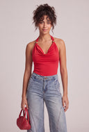 Andi Cowl Neck Halter Top