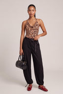 Brielle Leopard Halter Top