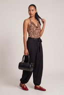 Brielle Leopard Halter Top