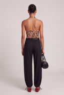 Brielle Leopard Halter Top
