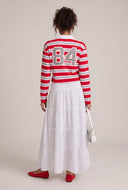 Striped Graphic Polo Top