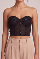 Sequin Bustier Top