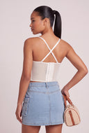 Sequin Bustier Top