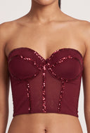 Sequin Bustier Top