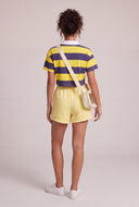 Frankie Striped Crop Polo Top