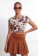 Cow Print Baby Tee