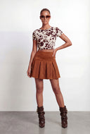 Cow Print Baby Tee