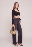 Ribbed Long Sleeve Crop Top