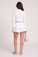 Long Sleeve Zip Crop Top