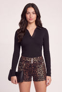 Long Sleeve Polo Top