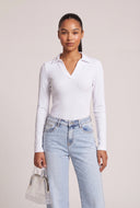 Long Sleeve Polo Top