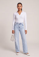 Long Sleeve Polo Top