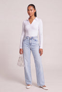 Long Sleeve Polo Top