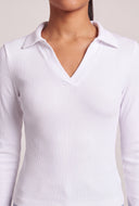Long Sleeve Polo Top