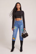 Crew Neck Crop Top