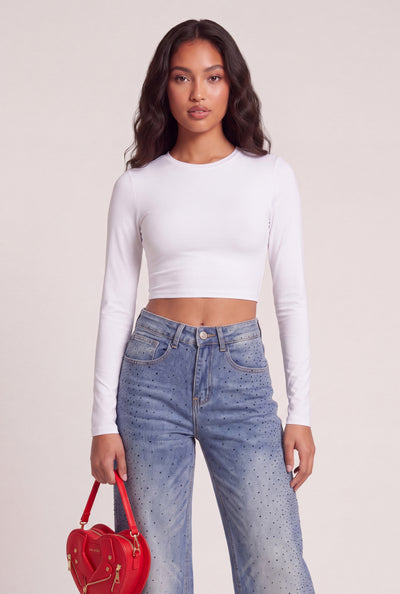 Crew Neck Crop Top
