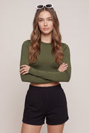 Crew Neck Crop Top