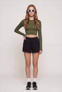 Crew Neck Crop Top