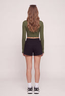 Crew Neck Crop Top