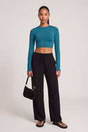 Crew Neck Crop Top