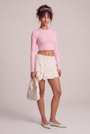 Crew Neck Crop Top