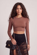 Crew Neck Crop Top