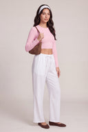 Crew Neck Long Sleeve Crop Top