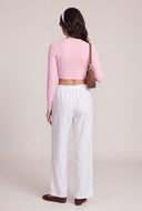 Crew Neck Long Sleeve Crop Top
