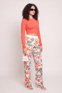 Crew Neck Long Sleeve Crop Top