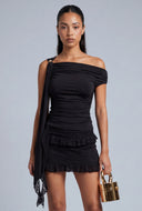 Ruched Asymmetrical Top