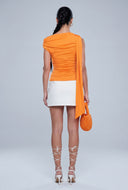 Ruched Asymmetrical Top