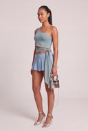 Asymmetrical Side Tie Top