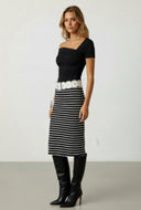 Asymmetrical Fold Over One Shoulder Top