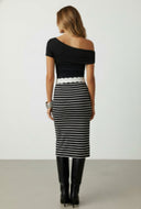Asymmetrical Fold Over One Shoulder Top