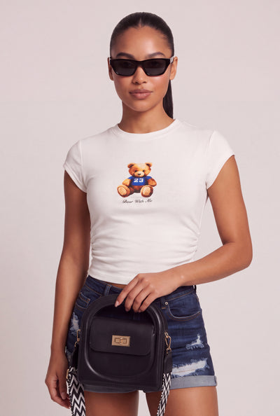 Teddy Bear Crop Tee