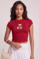 Teddy Bear Crop Tee