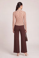 Cheetah Mesh Button Front Shirt