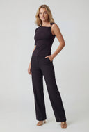 Lilia Metallic Detail One Shoulder Blouse