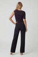 Lilia Metallic Detail One Shoulder Blouse
