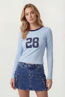 28 Crew Neck Long Sleeve Tee