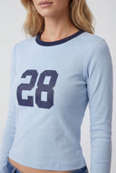 28 Crew Neck Long Sleeve Tee