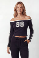 98 Off the Shoulder Crop Top