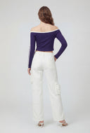 98 Off the Shoulder Crop Top