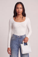 Rib Knit Long Sleeve Top
