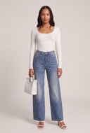 Rib Knit Long Sleeve Top