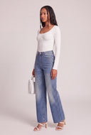 Rib Knit Long Sleeve Top