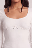 Rib Knit Long Sleeve Top