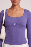 Rib Knit Long Sleeve Top
