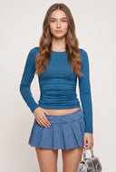 Long Sleeve Ruched Top