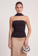 Ruched Glitter Top